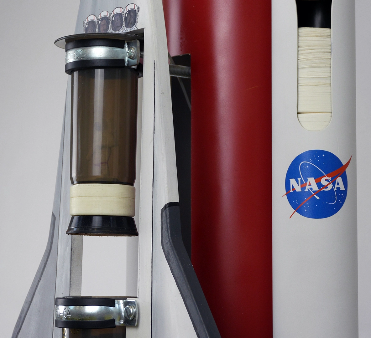 Detailed view of the design elements of the prototype.