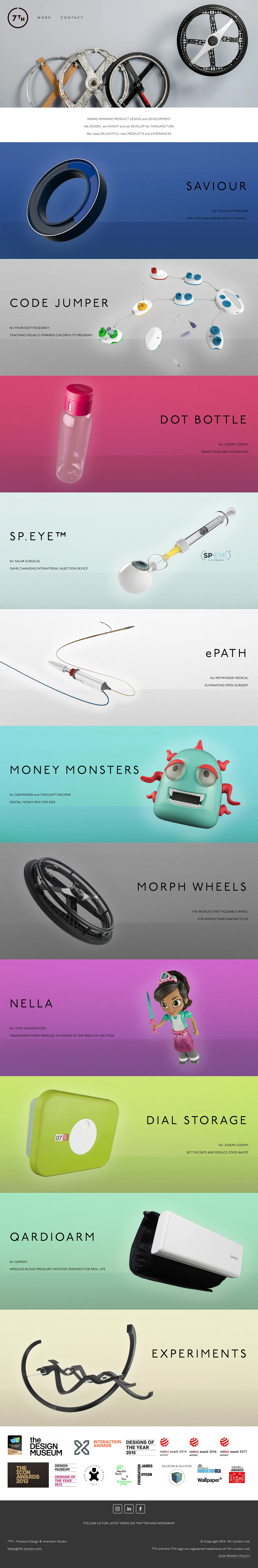 Screenshot of the final redesign of the company website, built in Squarespace.