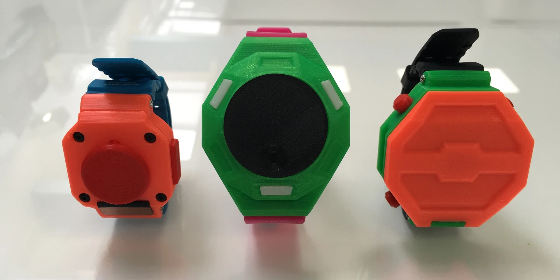 Later stage 3D printed prototypes.