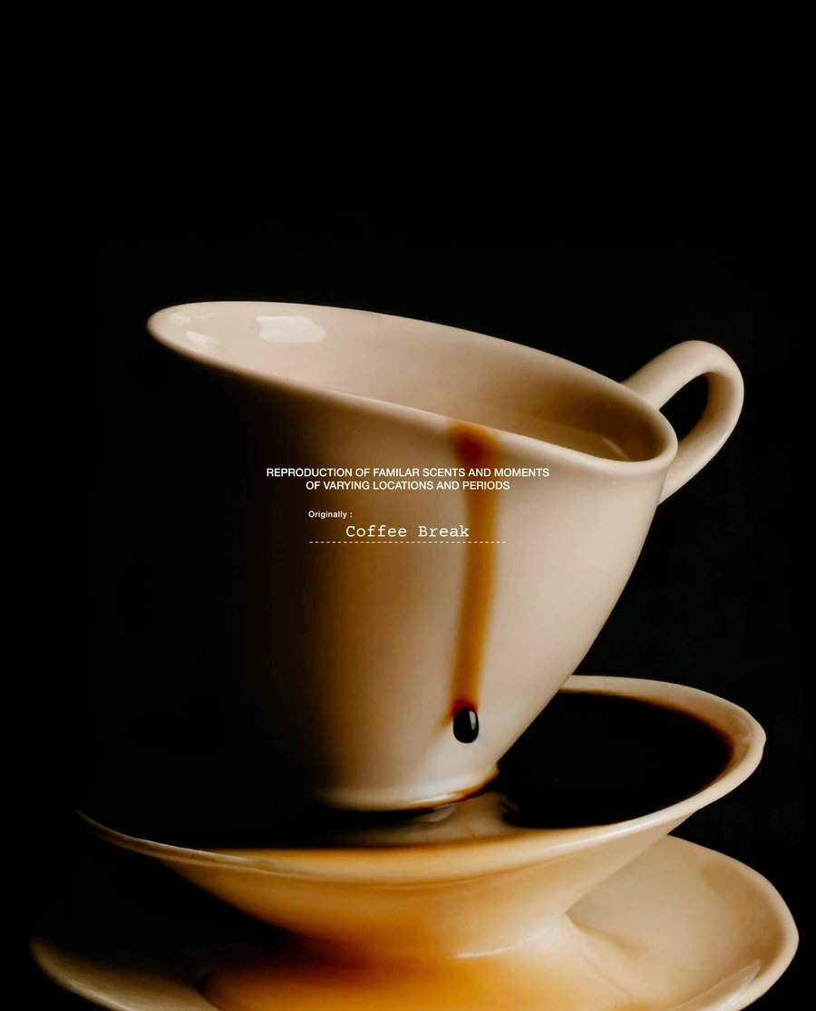 Stacked teacups with liquid dripping down against dark background — AI product advertising photography by SQUAD, Detroit AI Production House