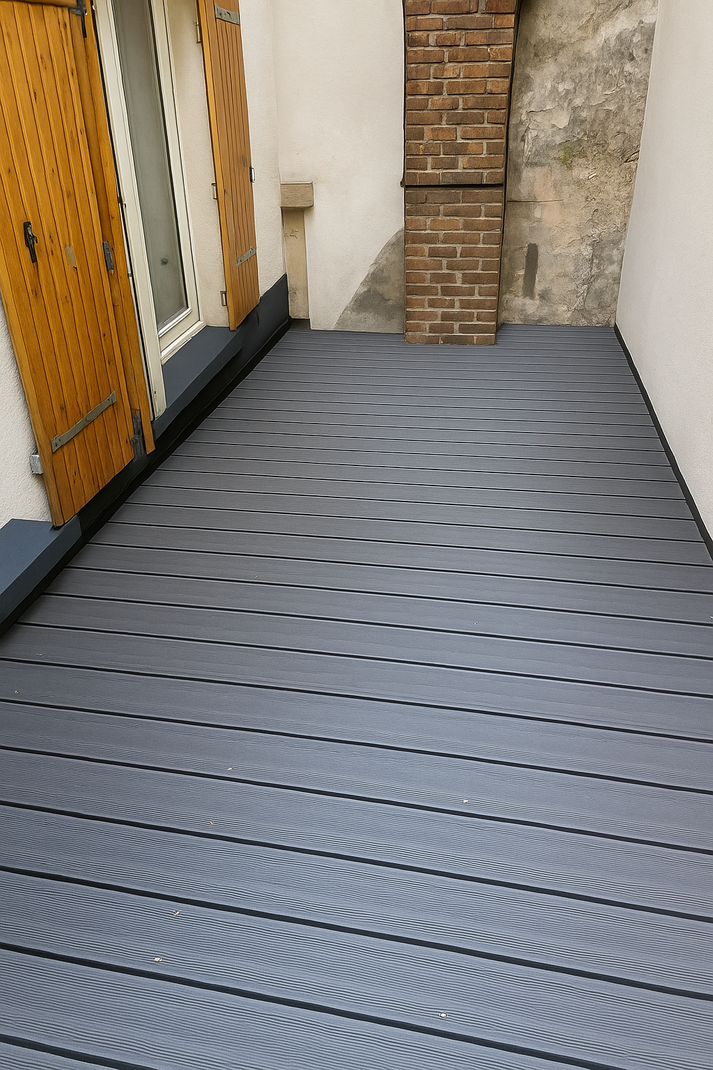 Toit-terrasse rénové avec nouvelle étanchéité à Wasquehal, finition propre et uniforme.