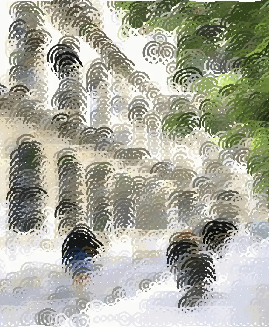 Visuel en style haptique du boulevard des Invalides à Paris, en face de l'Institut Nationale des Jeunes Aveugles