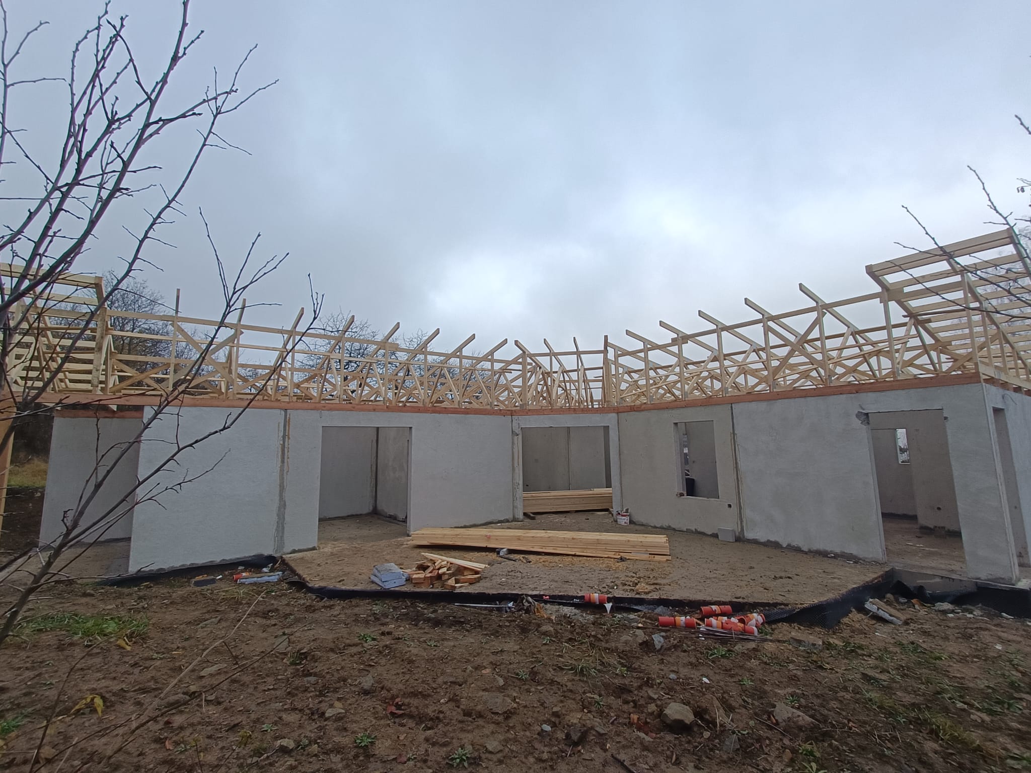 Pultová strecha Slanec