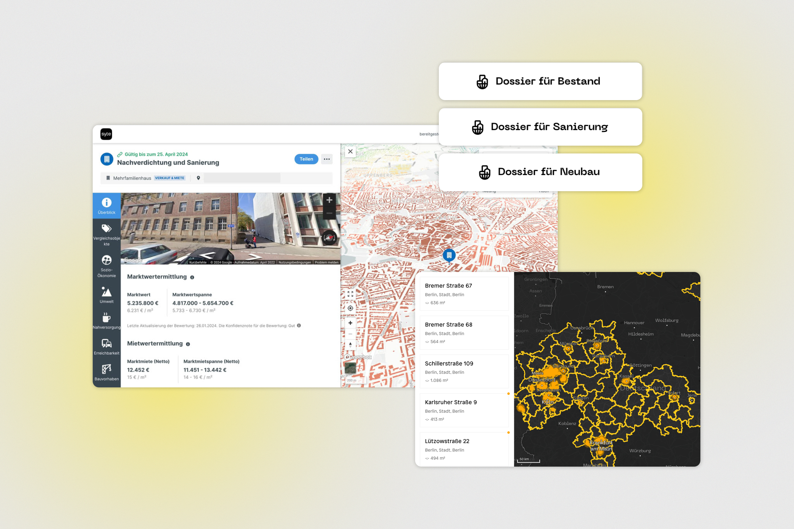 Neu bei syte: PriceHubble Dossiers und App Improvements