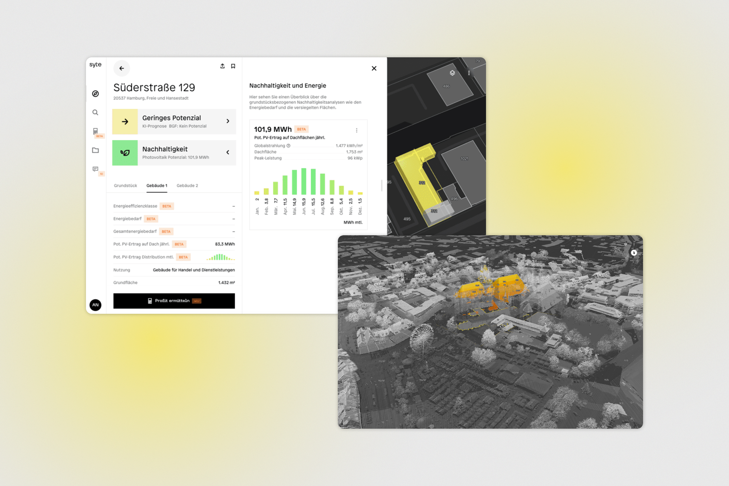 Neu bei syte: Photovoltaikpotenziale & das große Daten-Update – Das Update zum Jahreswechsel 2024