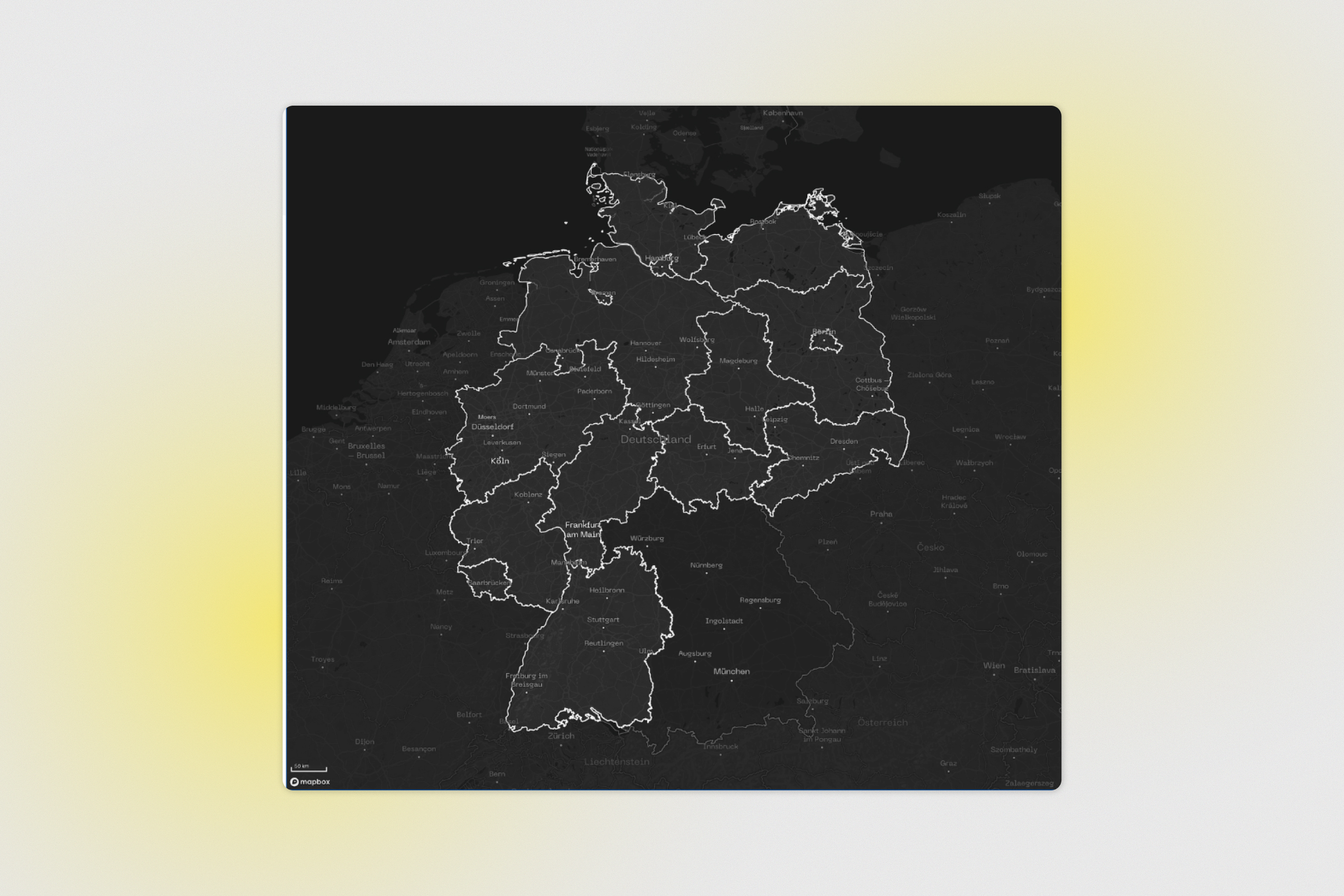 syte App zeigt die Verfügbarkeit der Deutschen Bundesländer
