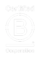 Certified B Corporation logo with a B inside a circle and text above and below it.
