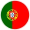 Flag of Portugal with a green and red vertical split and the national coat of arms in center.