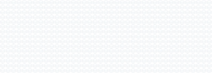 Pattern of repeated white hexagons on a black background in a grid layout.