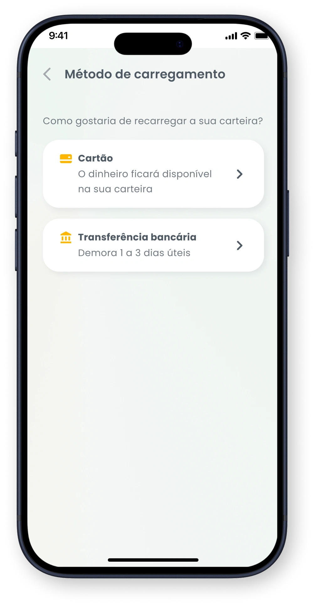 Mobile sign-up screen for Goparity with email input, CAPTCHA, terms acceptance, and register button.