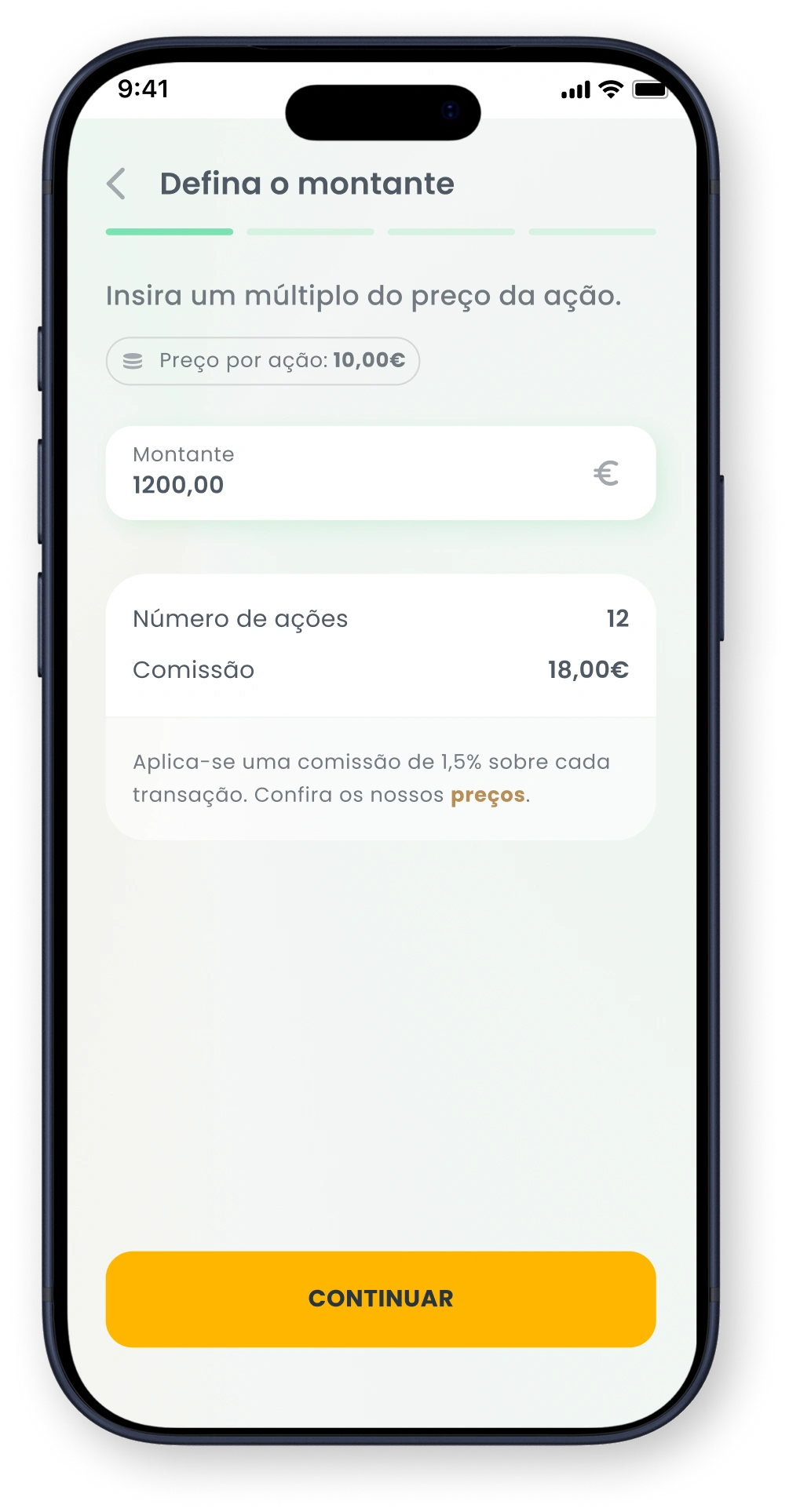 Mobile sign-up screen for Goparity with email input, CAPTCHA, terms acceptance, and register button.