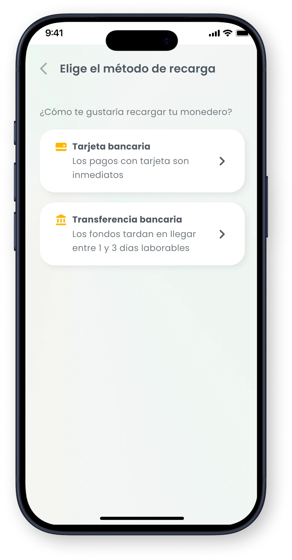 Mobile sign-up screen for Goparity with email input, CAPTCHA, terms acceptance, and register button.
