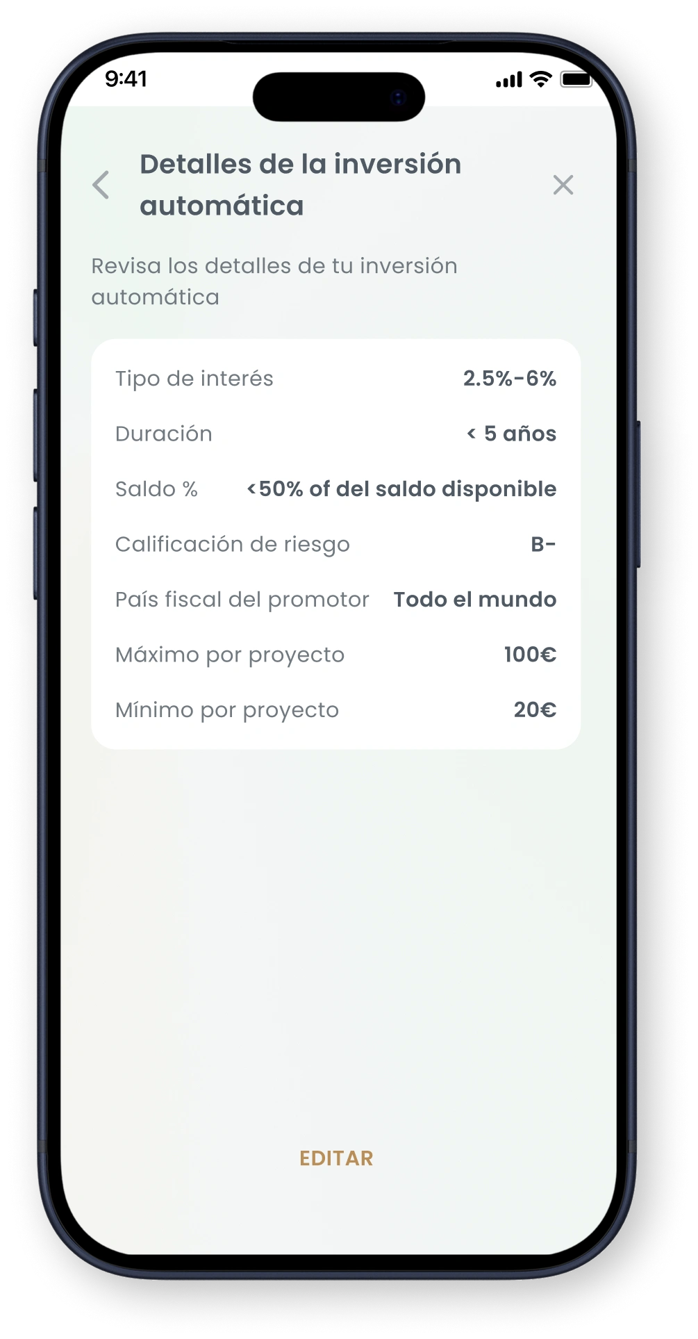 Mobile sign-up screen for Goparity with email input, CAPTCHA, terms acceptance, and register button.