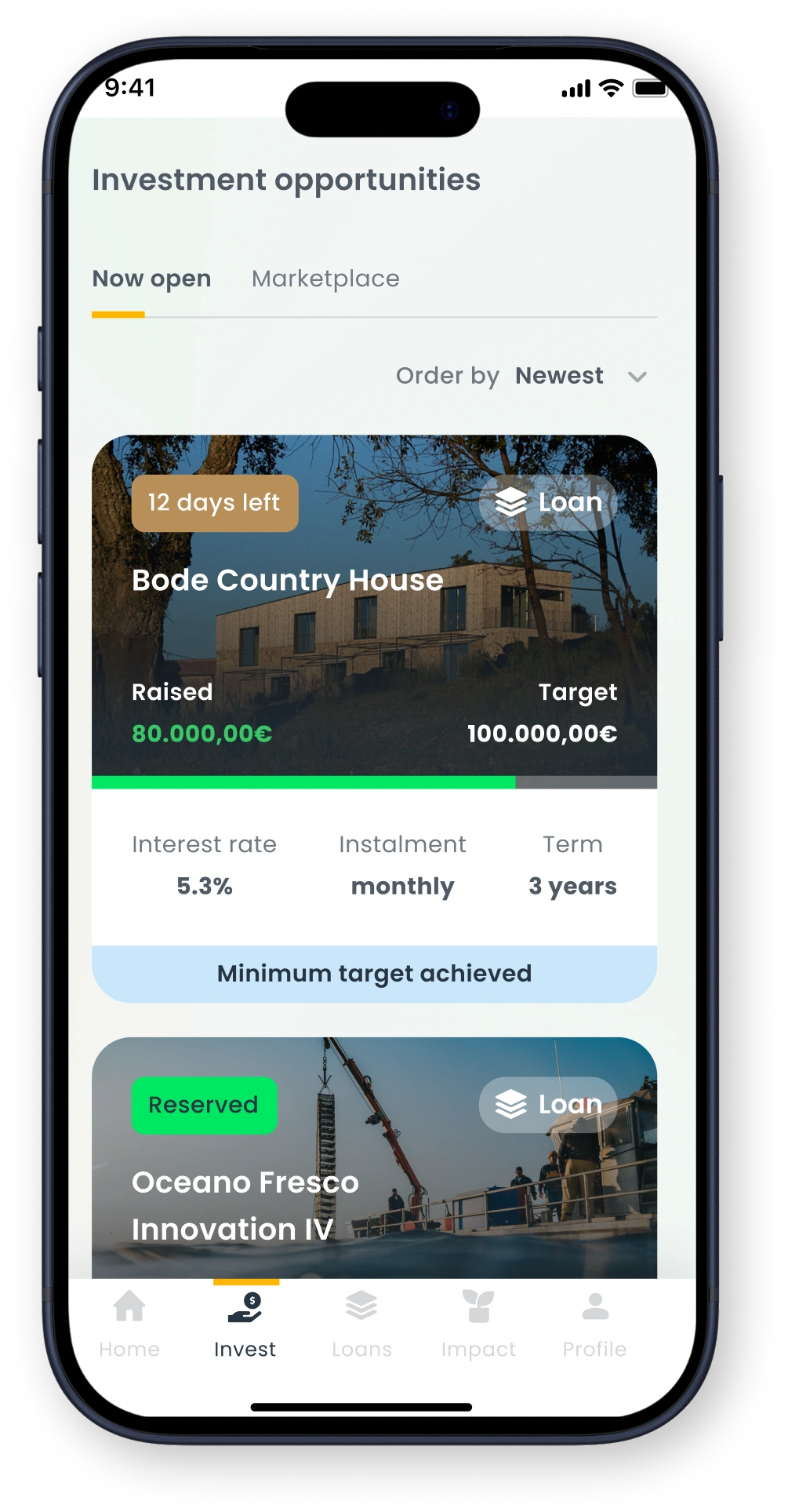 Mobile sign-up screen for Goparity with email input, CAPTCHA, terms acceptance, and register button.