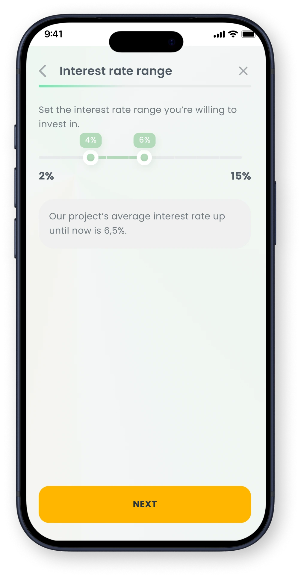 Mobile sign-up screen for Goparity with email input, CAPTCHA, terms acceptance, and register button.