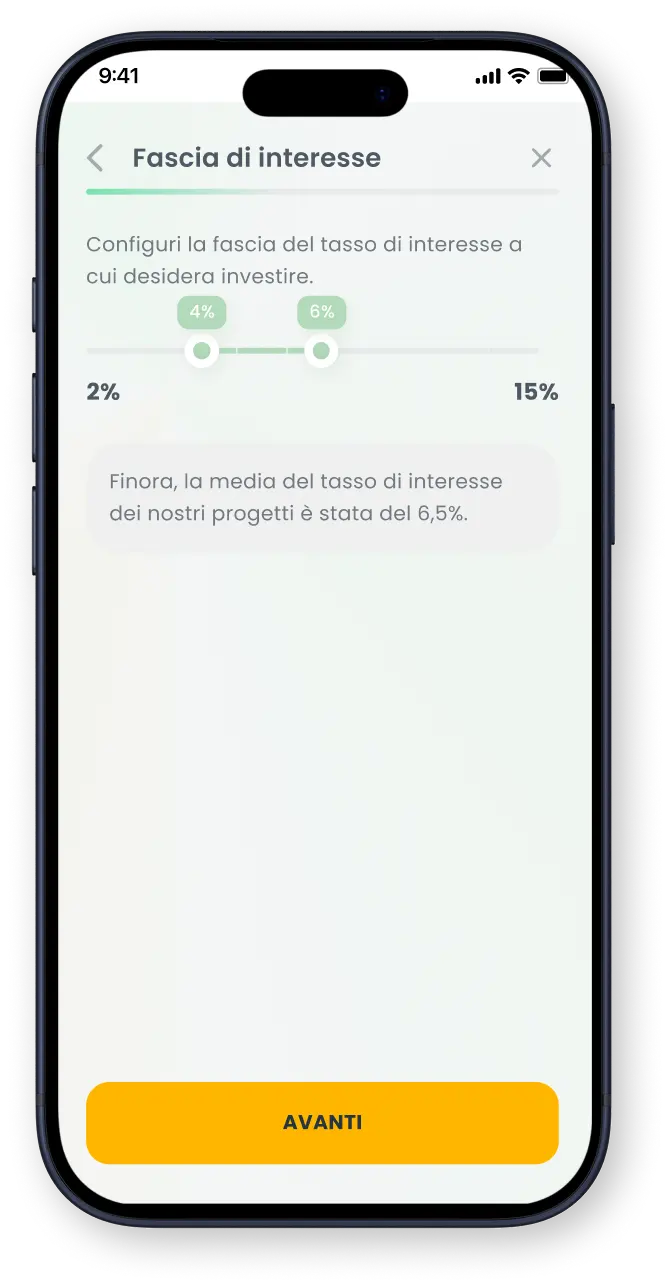 Schermata di registrazione mobile per Goparity con inserimento email, CAPTCHA, accettazione dei termini e pulsante di registrazione.