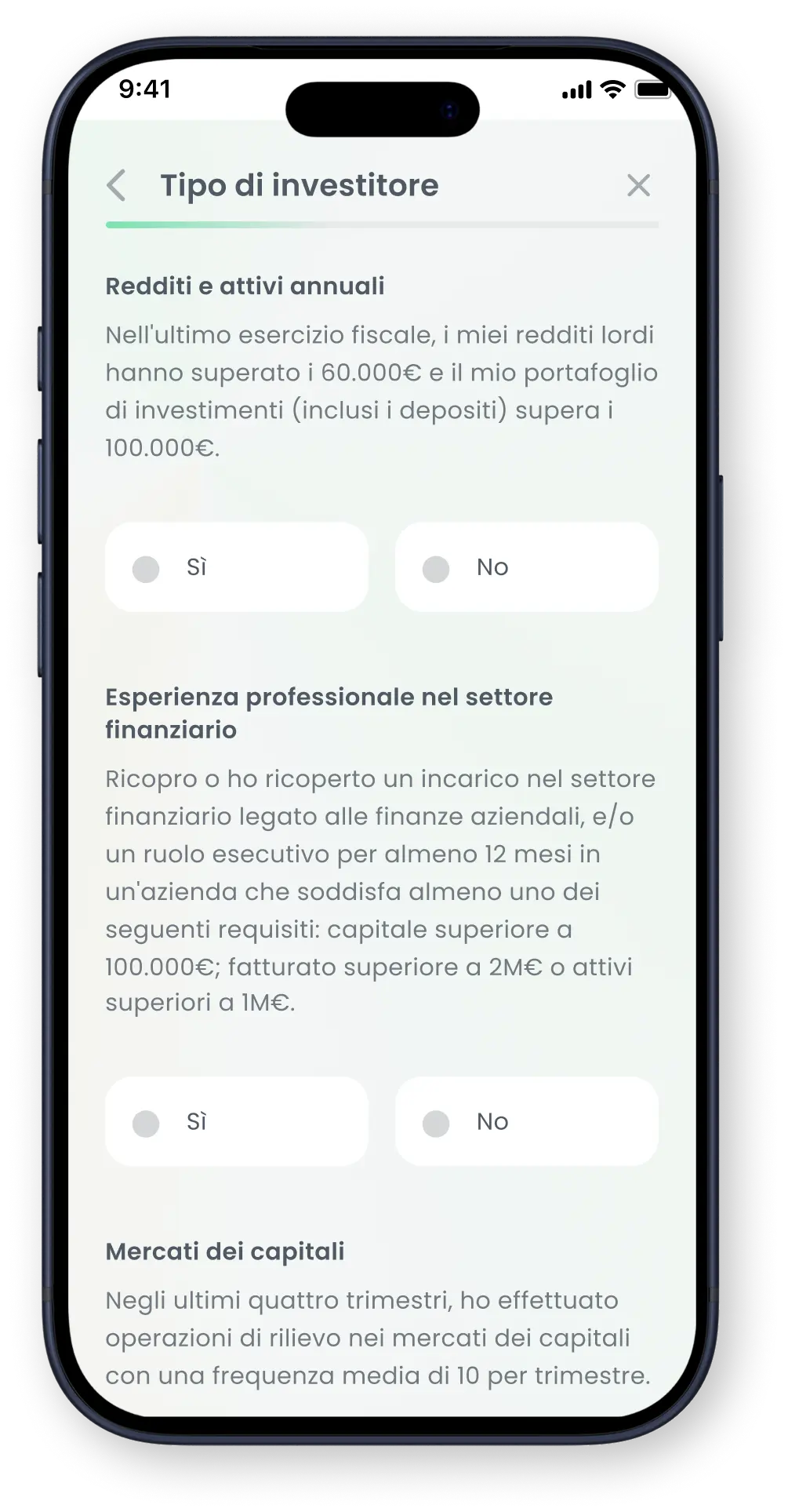 Schermata di registrazione mobile di Goparity con inserimento email, CAPTCHA, accettazione dei termini e pulsante di registrazione.
