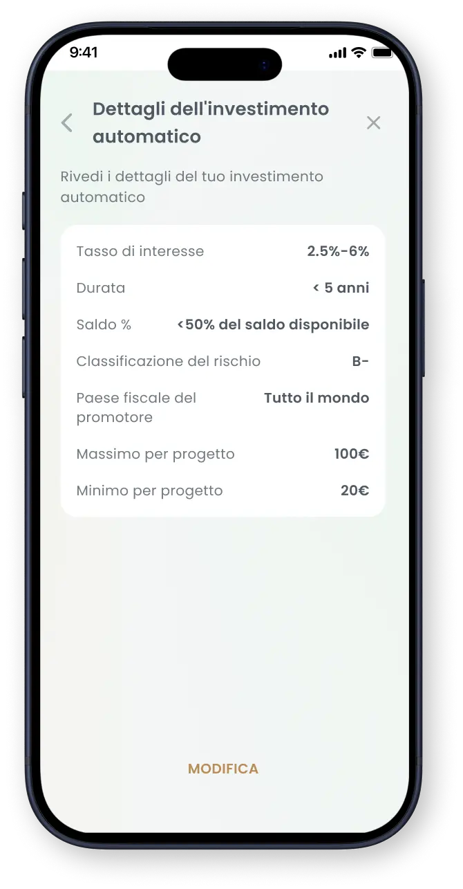 Schermata di registrazione mobile di Goparity con campo email, CAPTCHA, accettazione dei termini e pulsante di registrazione.