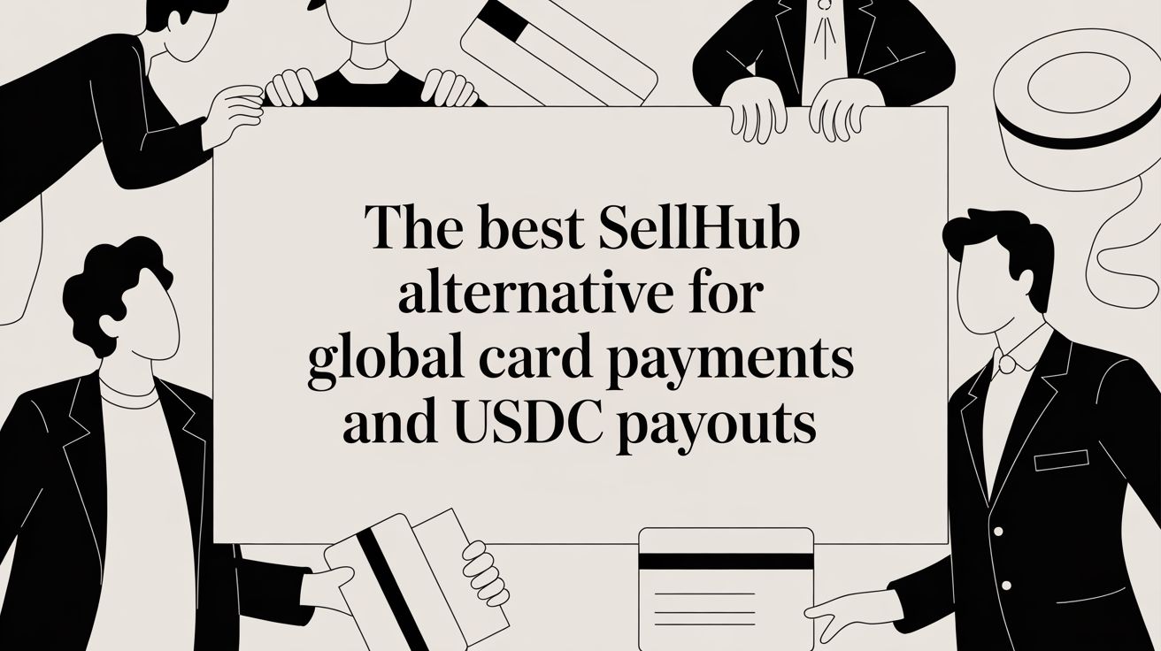 The Best SellHub Alternative for Global Card Payments and USDC Payouts