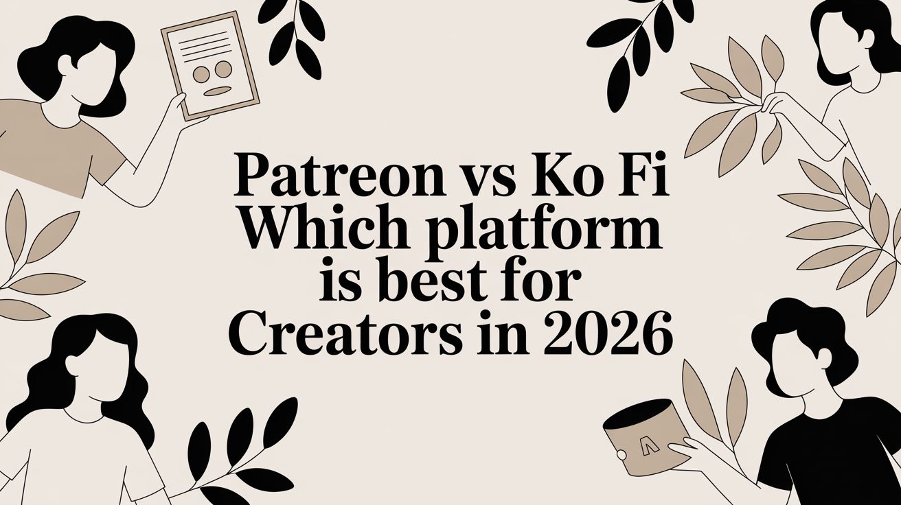 Patreon vs Ko Fi Which Platform Is Best for Creators in 2026