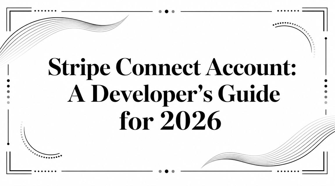 Stripe Connect Account: A Developer's Guide for 2026