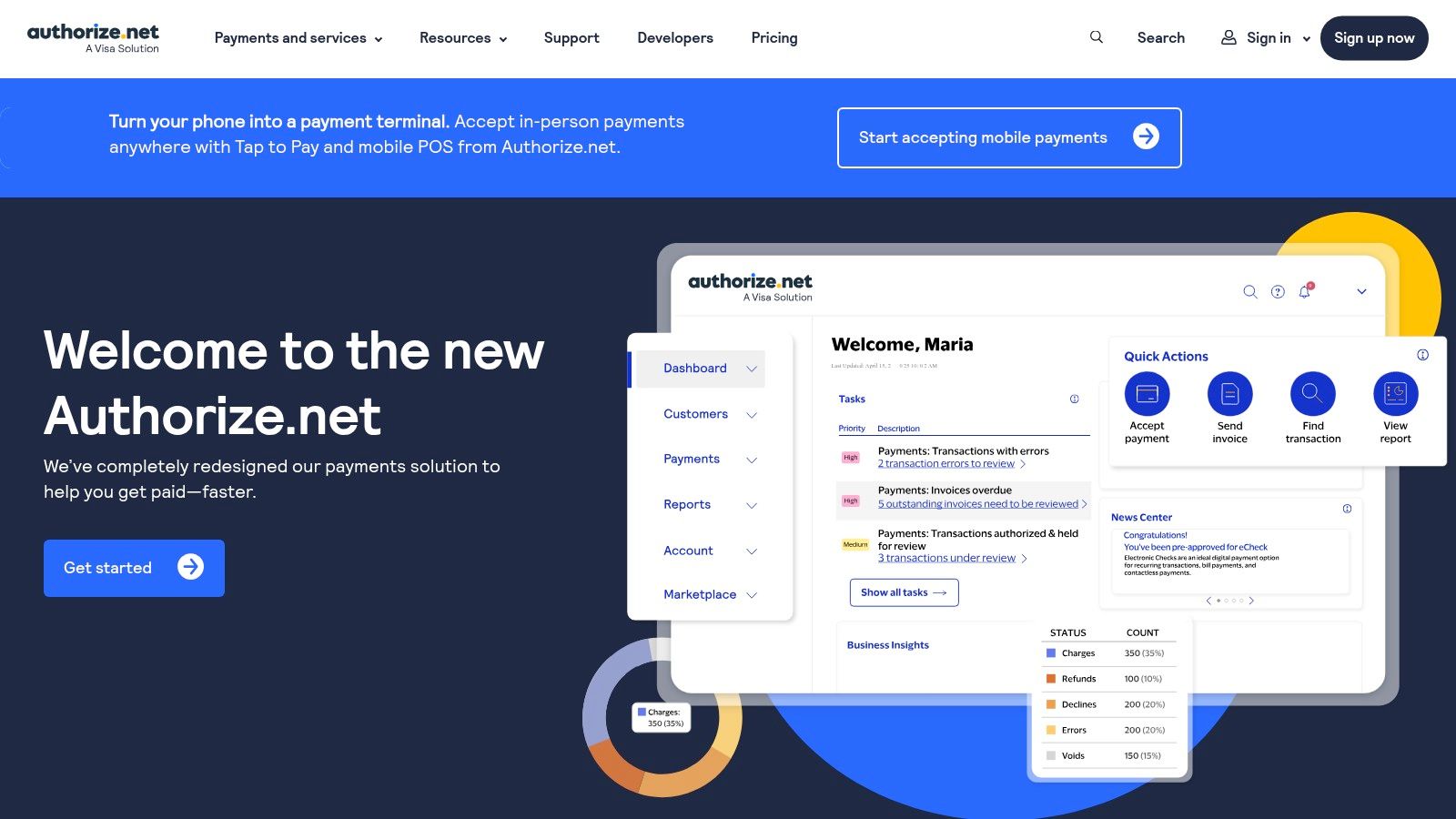 Authorize.Net (a Visa solution)