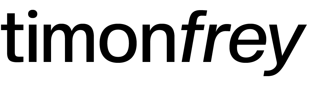 Text logo displaying the word 'timonfrey' with 'frey' in italic font.