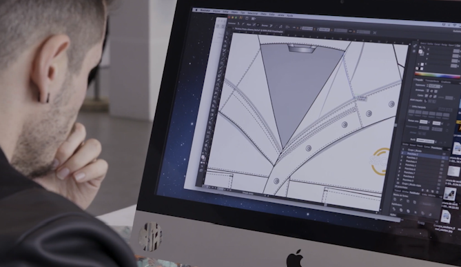 a writer’s cozy workspace with manuscripts