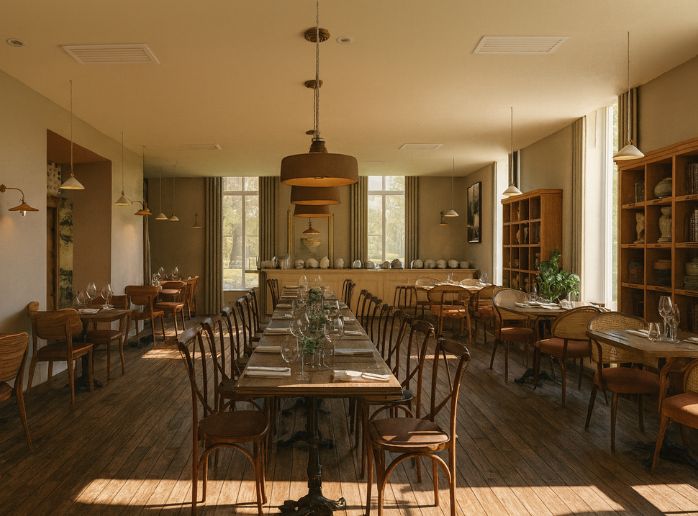 Espace de restauration de l’Hôtel Source du Parc