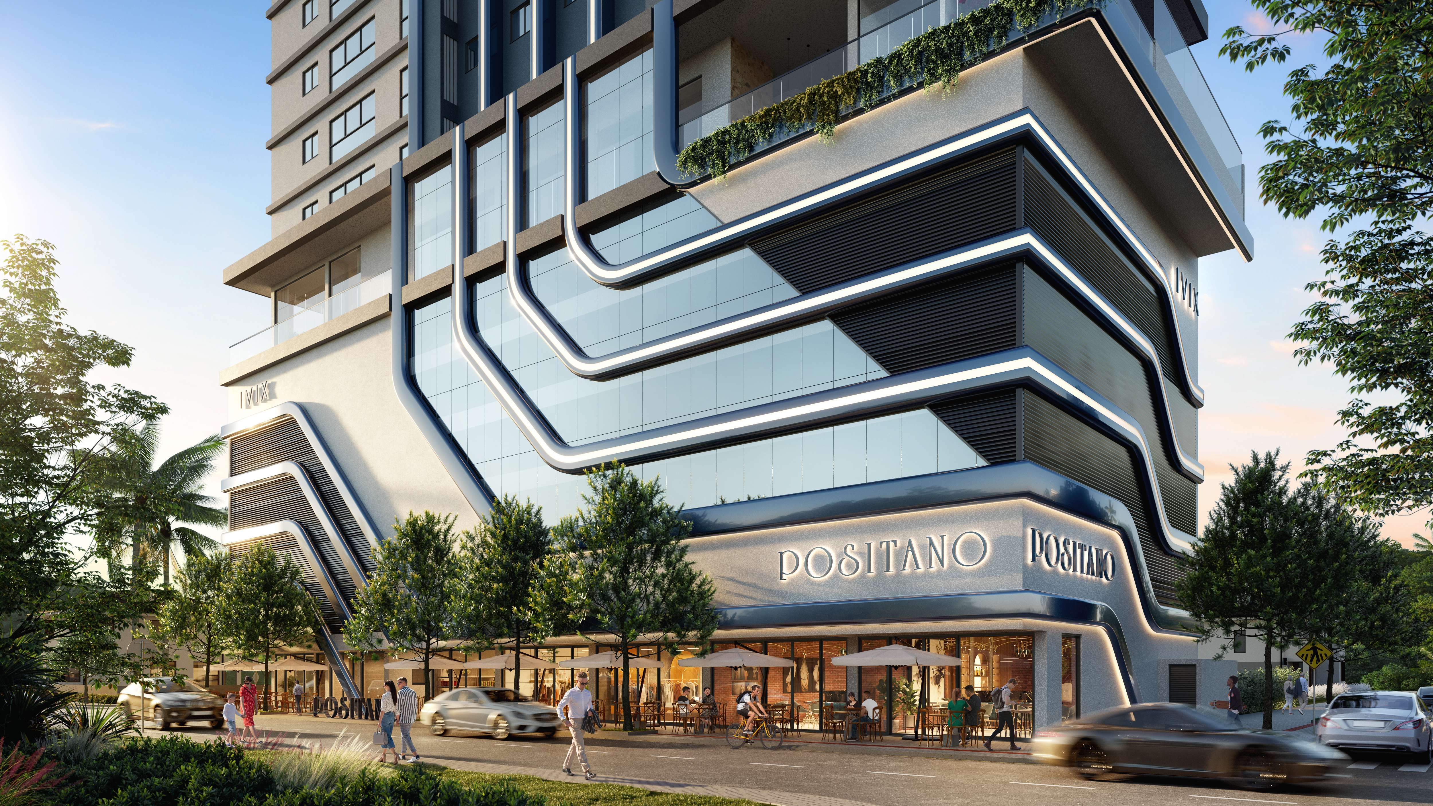 Fachada do empreendimento Positano em Itapema