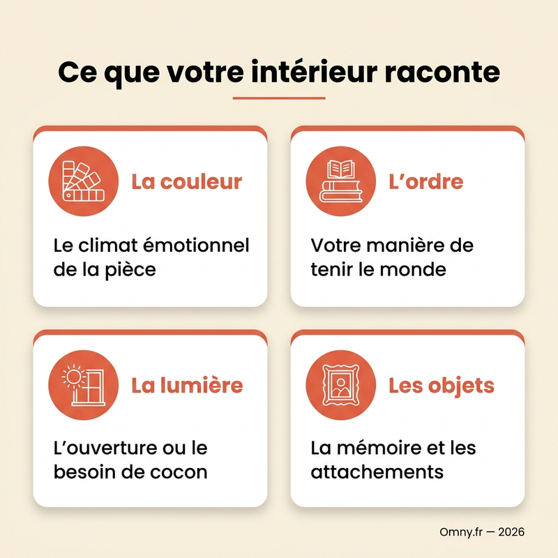 Ce que votre intérieur raconte : la couleur, l’ordre, la lumière et les objets