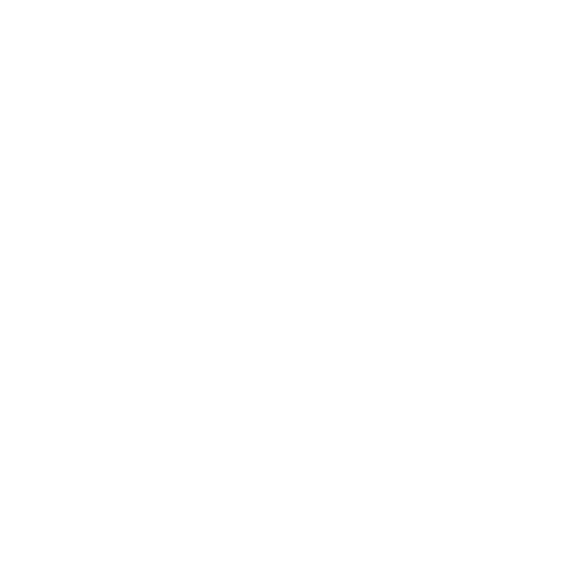 White silhouette icon of a horse standing on a black background.