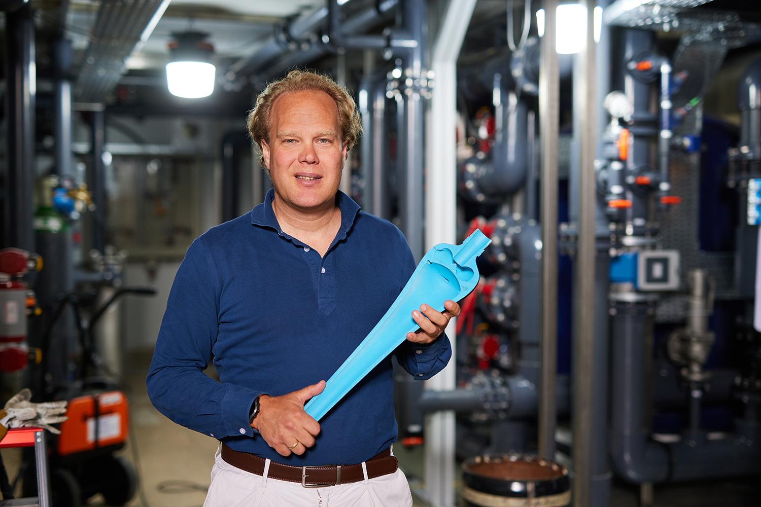 Mark Boeren, CEO van Pathema, voor de ALLEREERSTE installatie van deze gasproducent