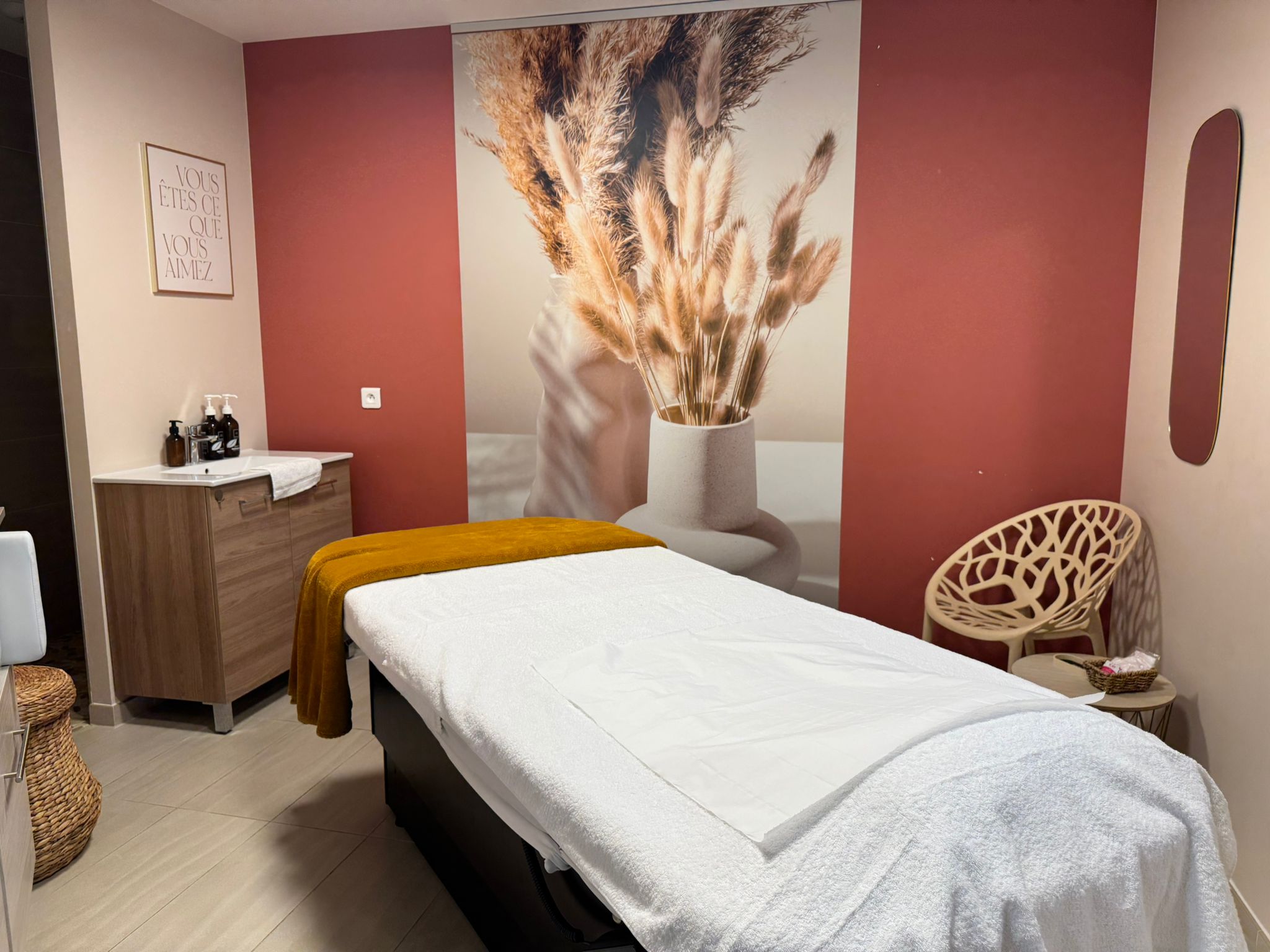 Cabine de soin institut de beauté Alexir Amphion-les-bains