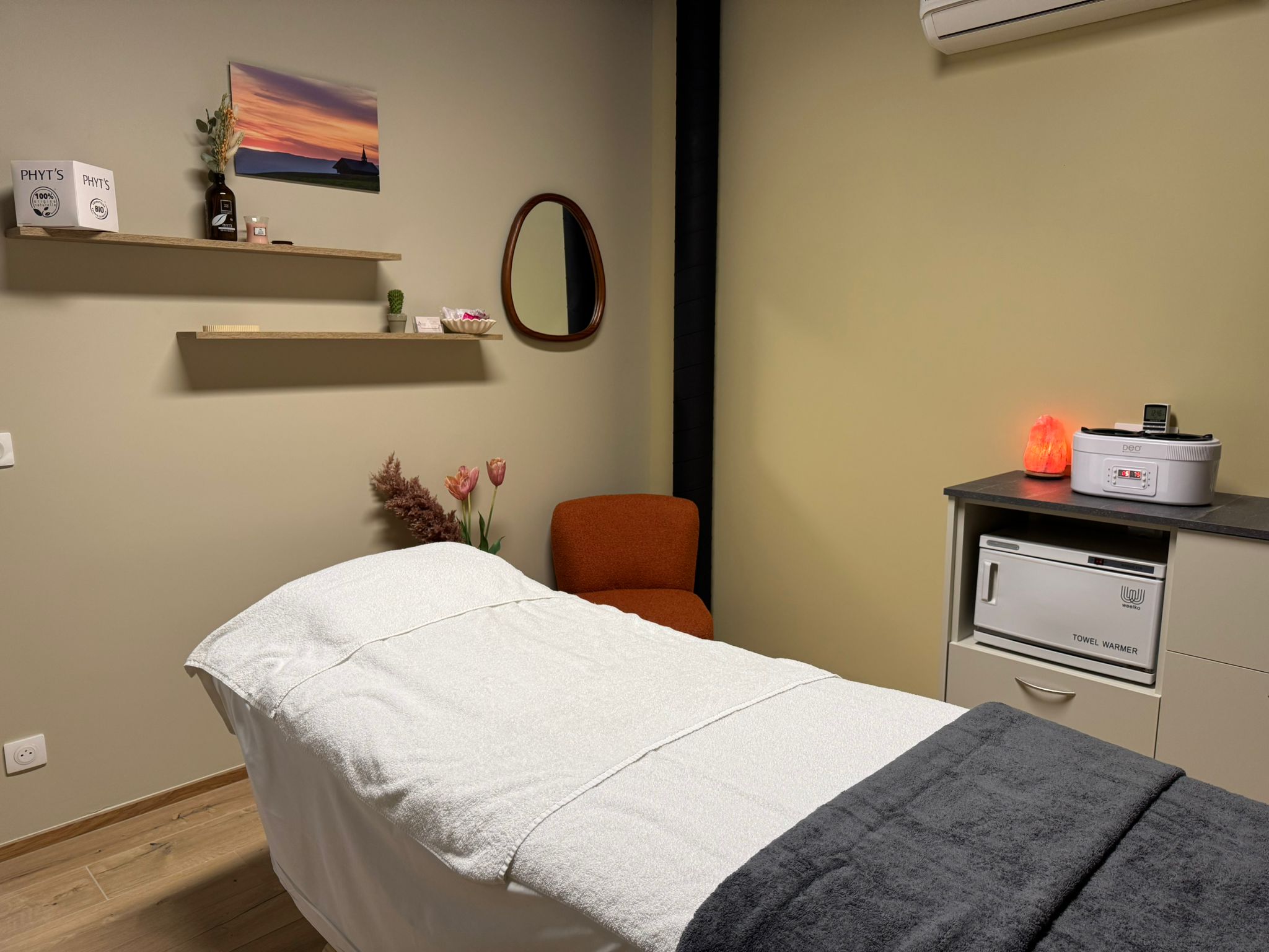 Salle de soin Institut de beauté Alexir Vinzier