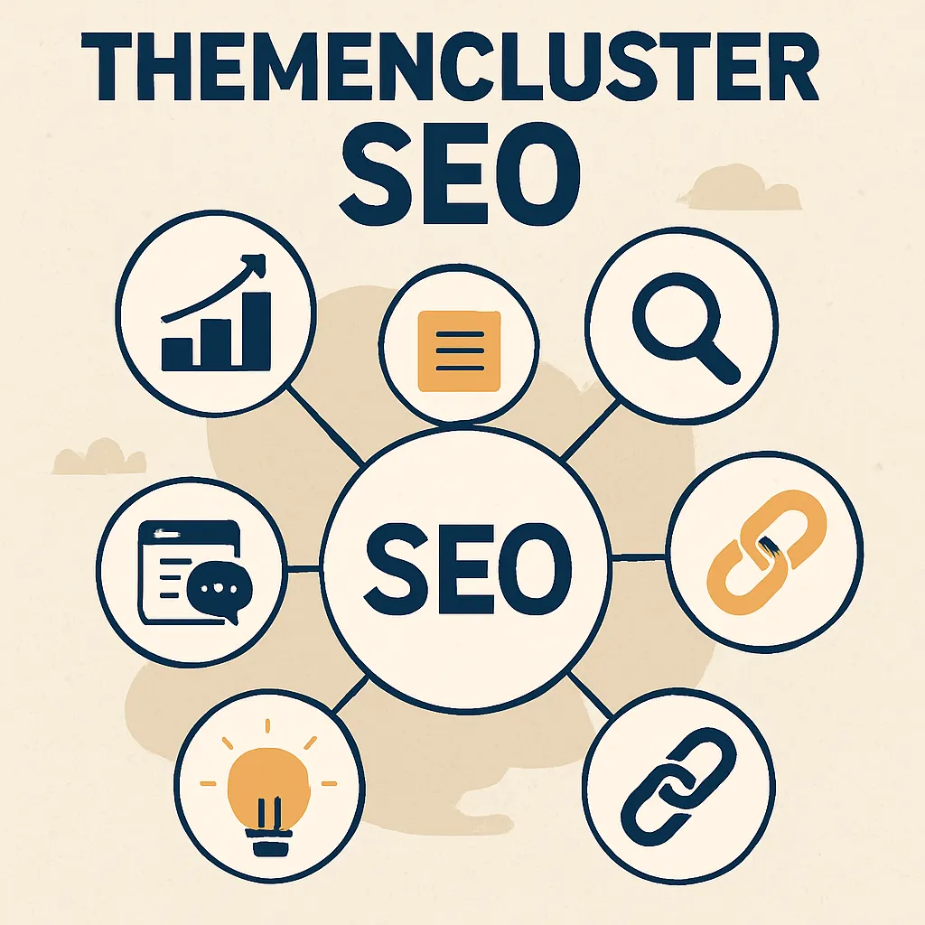 Themencluster SEO Illustration