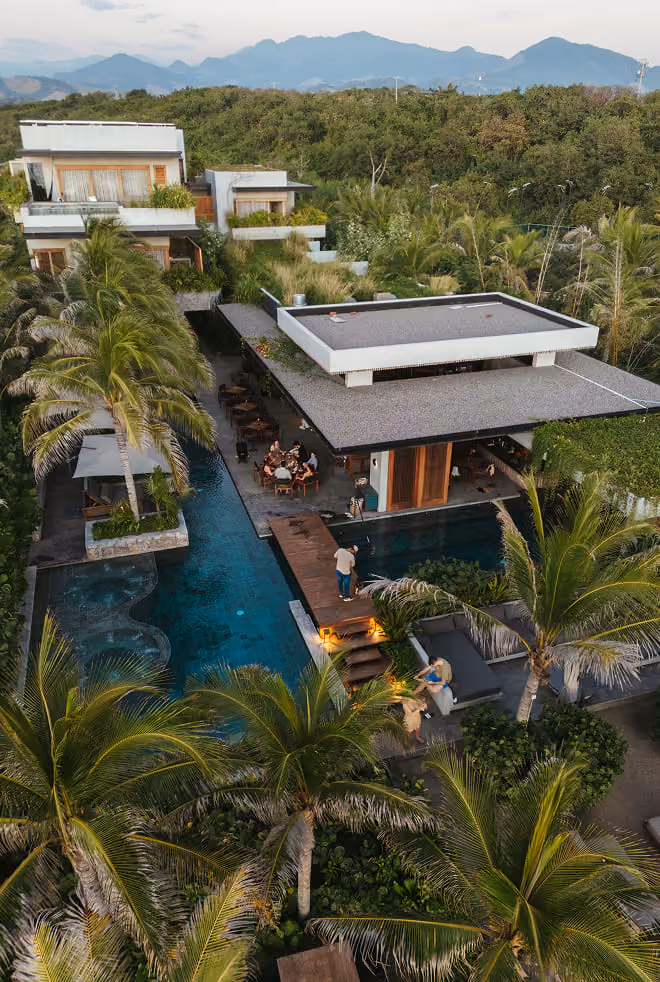 Hotelito at MUSA, facing the Pacific