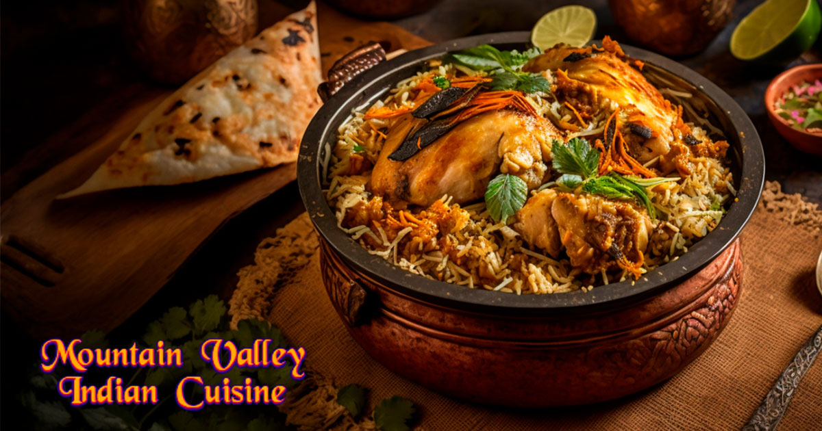 Mountain valley Indian Cuisine 10 Farrell street South Burlington