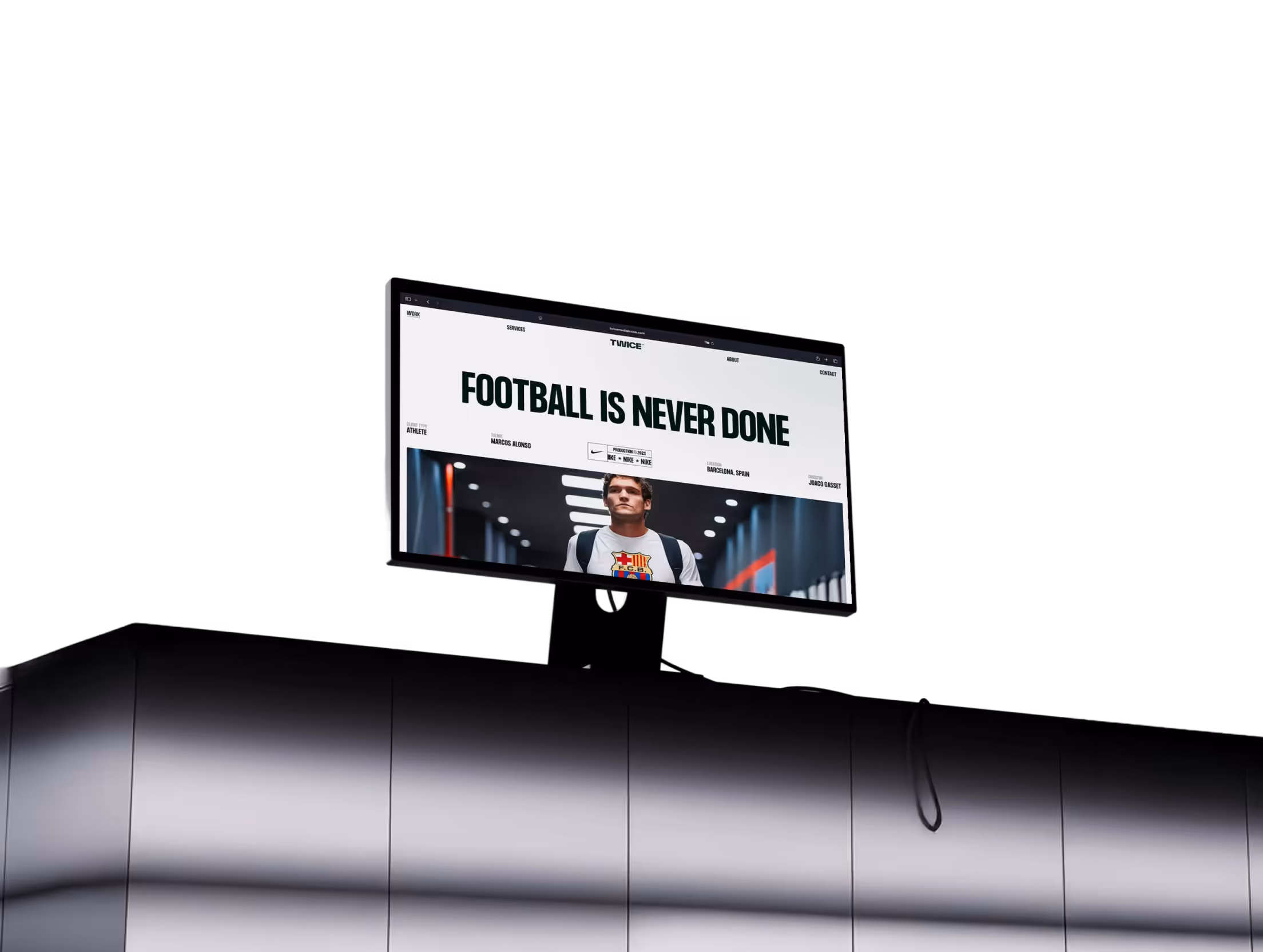 Desktop screen mockup