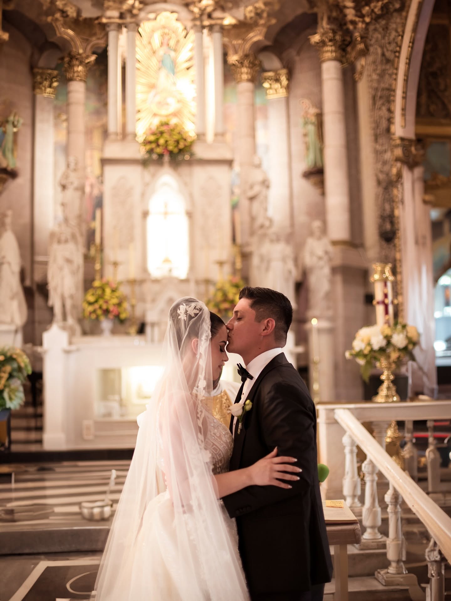 Christy and her husband on their wedding day