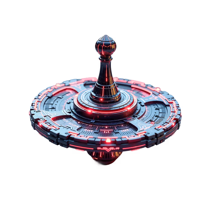 Digital spinning top.