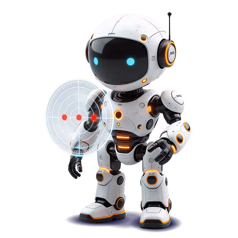 The robot monitors the scan data