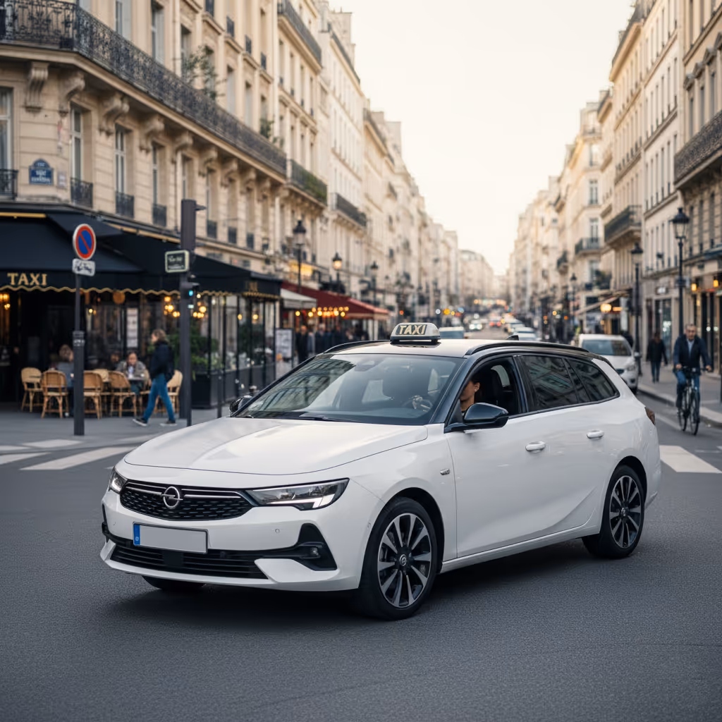 Intérieur minimaliste avec un mur blanc courbé, des colonnes verticales et une ouverture sur un paysage extérieur.