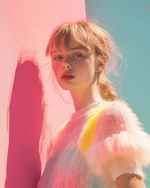 Dreamy Portrait of a Young Woman