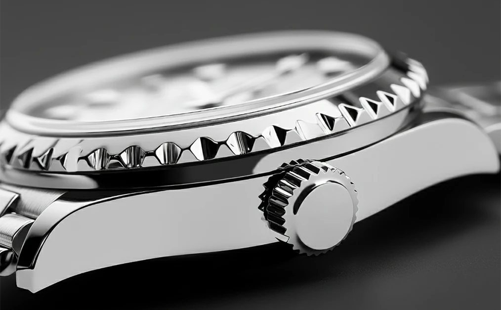 18K White Gold Coating on Watch Box