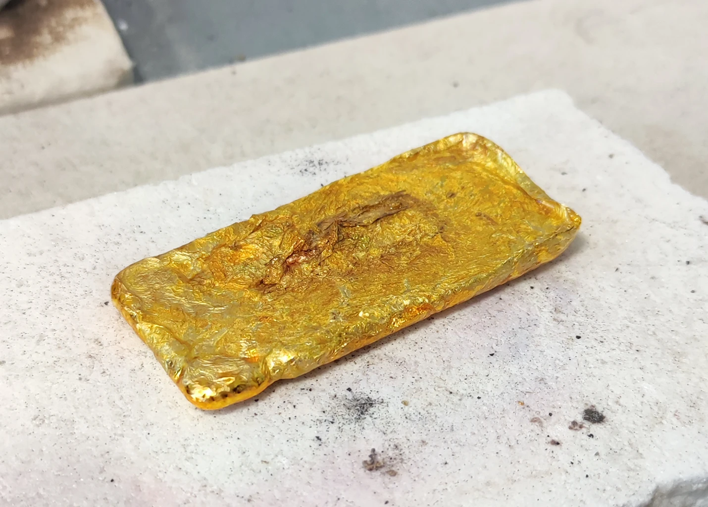 Casting 24K Gold Ingot