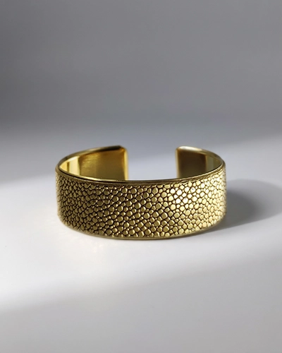 24K Gold on Shagreen Bracelet