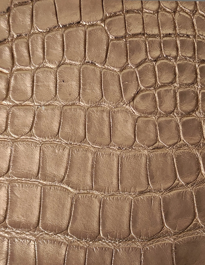 18K Pink Gold on Alligator Leather