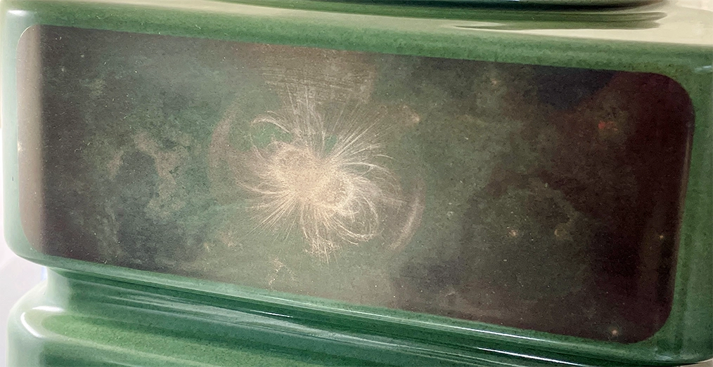 CHRONOS, 18K White engraving on ceramic, Daumet, 2026, Prototype