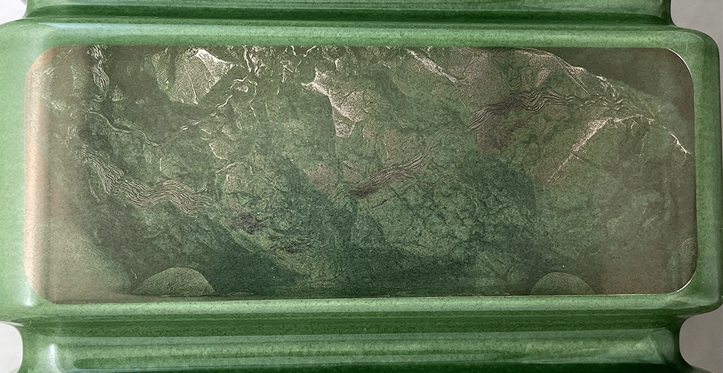 CHRONOS, 18K White engraving on ceramic, Daumet, 2026, Prototype